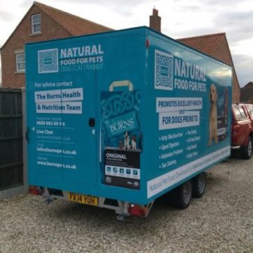 Burns Pet Foods take delivery of new CES Boxer exhibition trailer at Crufts