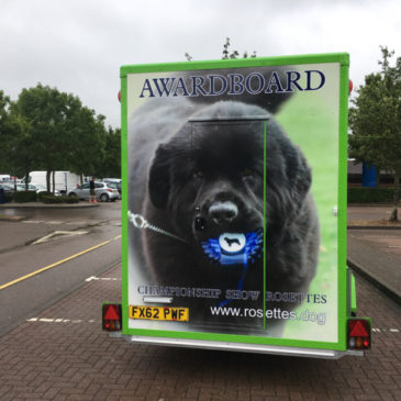 Awardboard launch ther new boxer exhibition trailer at Windsor dogshow 