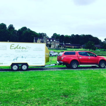 Delivery of Eden Petfoods to first outdoor event since lockdown